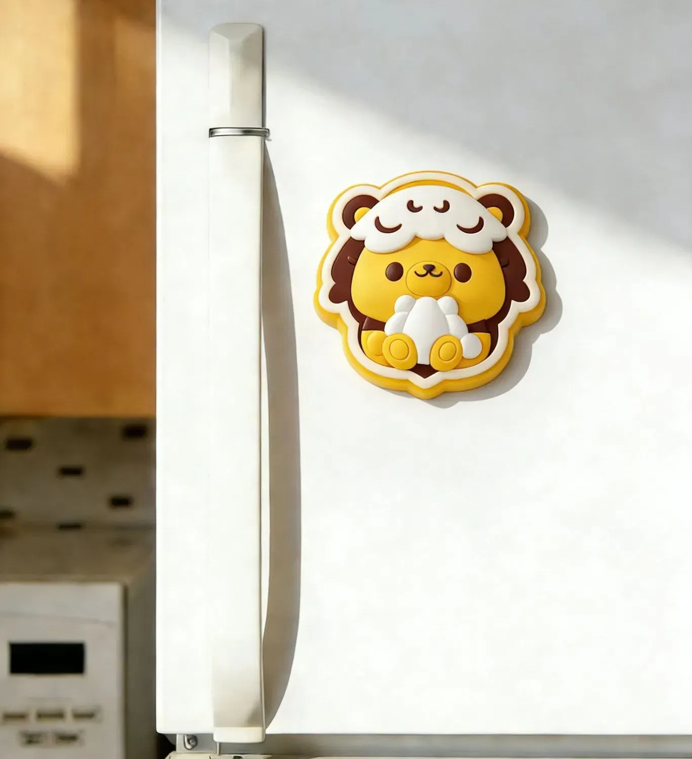 3D Eco PVC Lion High Performance Sublimation Kawaii Decor Magnet