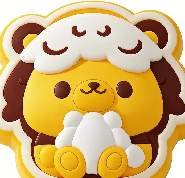 3D Eco PVC Lion High Performance Sublimation Kawaii Decor Magnet