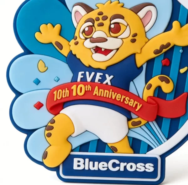3D Premium PVC 10th Anniversary Game Sublimation Fridge Magnet