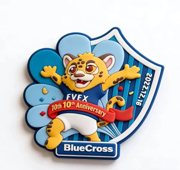 3D Premium PVC 10th Anniversary Game Sublimation Fridge Magnet