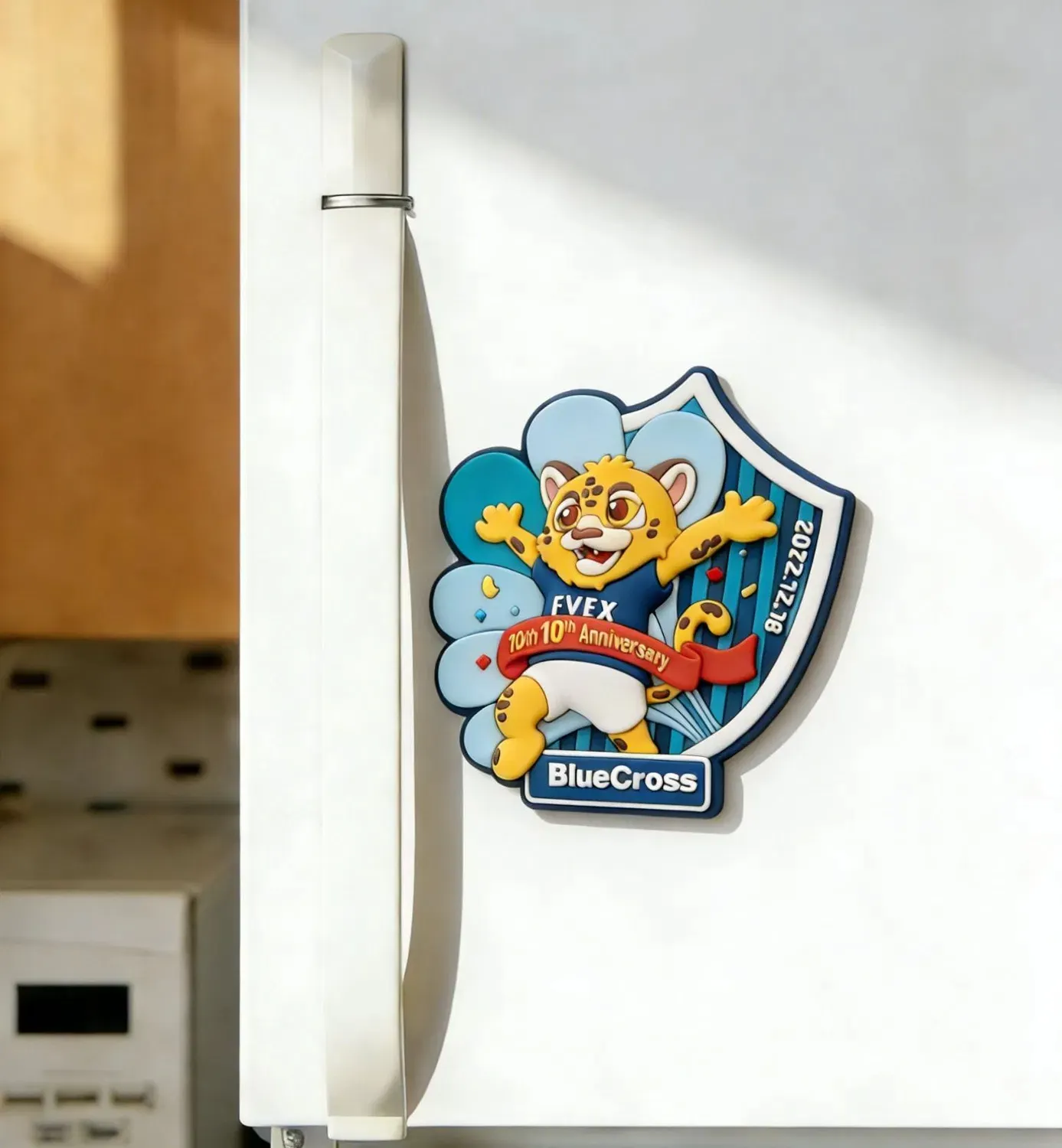 3D Premium PVC 10th Anniversary Game Sublimation Fridge Magnet