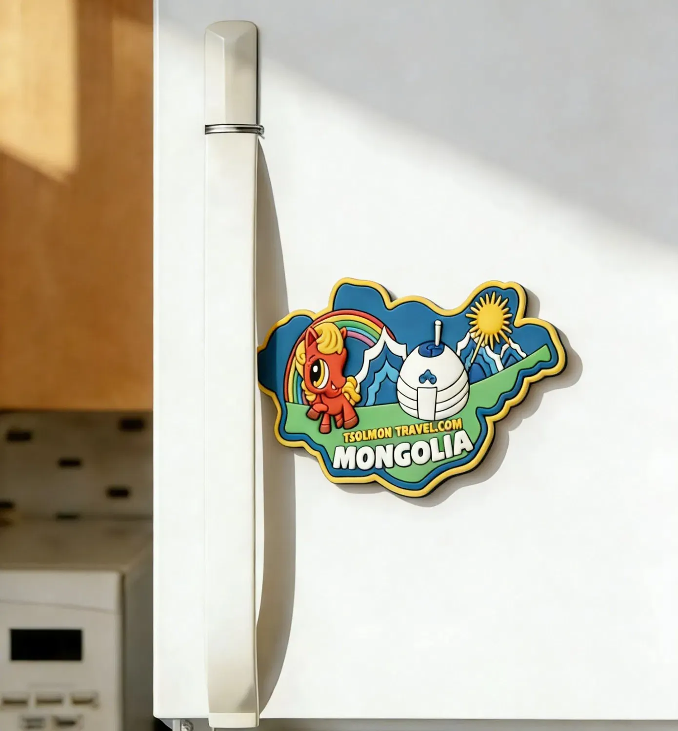 3D Custom Cartoon Pony PVC Mongolia Tourist Souvenir Fridge Magnet 3D Custom Cartoon Pony PVC Mongolia Tourist Souvenir Fridge Magnet