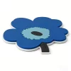 Custom Wholesale Trivet Coaster Heat Resistant Eco Friendly Silicone Blue Flower