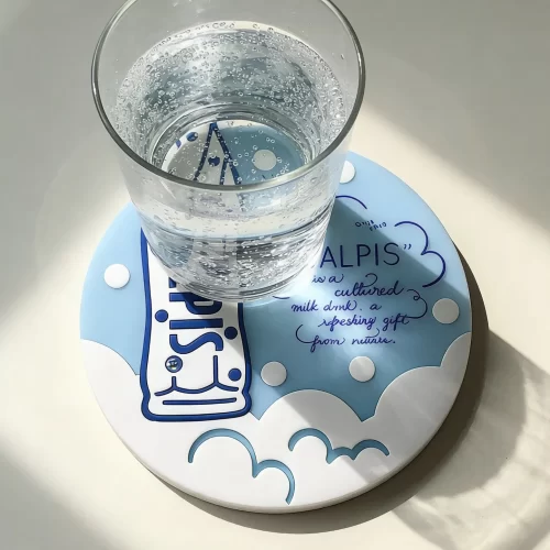 Custom Silicone Calpis Coaster Sublimation Trendy Gift