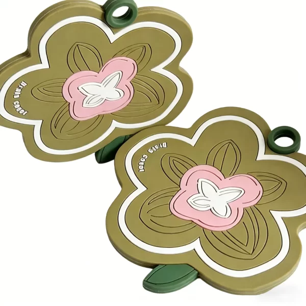Bulk Custom Sublimation Silicone Floral Trivet Coaster