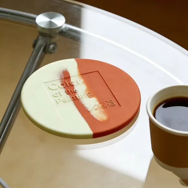 Bulk Custom Sublimation Art Silicone Heatproof Waterproof Coaster