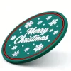 Bulk Custom Eco Friendly Traditional Christmas Silicone Coaster Gift