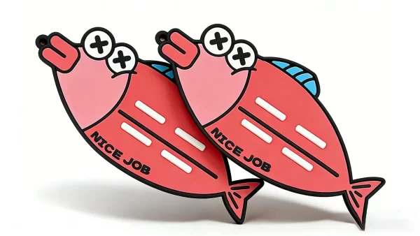 Bulk Custom Personalized Eco Cartoon Fish Silicone Coaster Gift