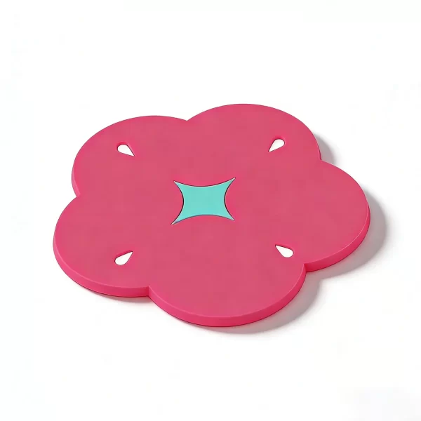Bulk Custom Eco Flower Silicone Heatproof Coaster B2b Promo Bestseller