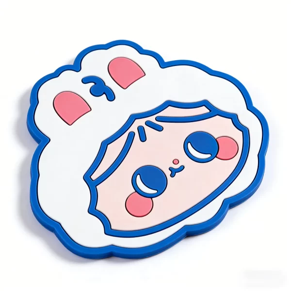 Bulk Custom Personalized Kids Cartoon Silicone Coaster Eco Souvenir