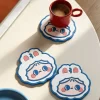 Bulk Custom Personalized Kids Cartoon Silicone Coaster Eco Souvenir