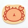 Custom Cute Crab Silicone Waterproof Coaster B2b Promo Gift