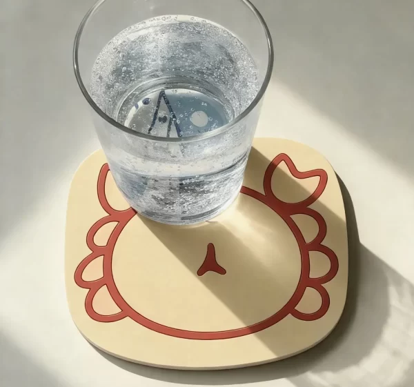 Custom Cute Crab Silicone Waterproof Coaster B2b Promo Gift