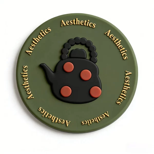 Custom Personalized Aesthetic Teapot Silicone Coaster Eco Souvenir