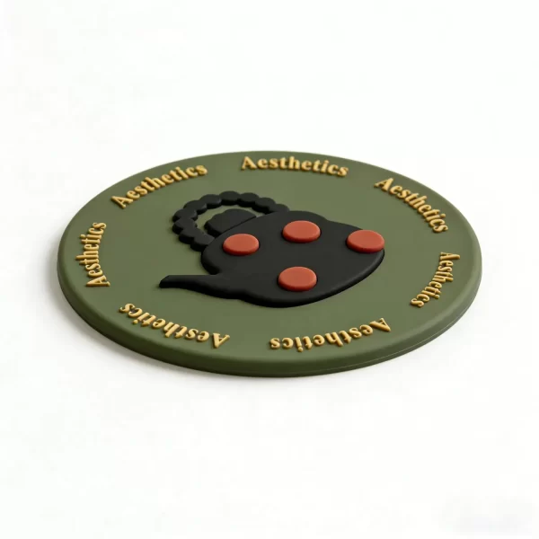 Custom Personalized Aesthetic Teapot Silicone Coaster Eco Souvenir