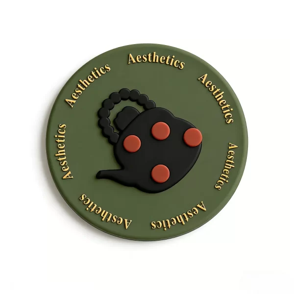 Custom Personalized Aesthetic Teapot Silicone Coaster Eco Souvenir