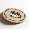 Custom Personalized Design Coffee Silicone Heatproof Coaster Office Gift