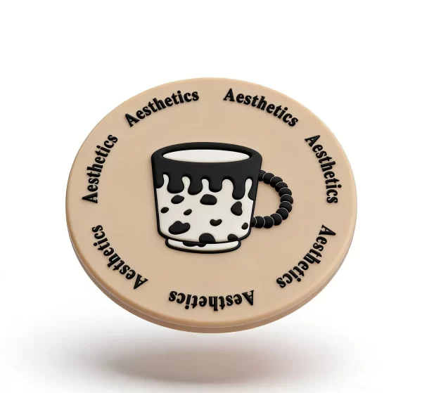 Custom Personalized Design Coffee Silicone Heatproof Coaster Office Gift