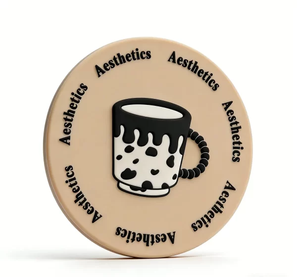 Custom Personalized Design Coffee Silicone Heatproof Coaster Office Gift