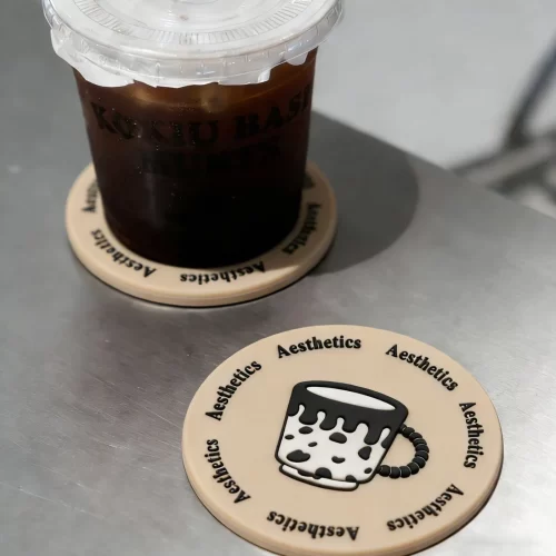 Custom Personalized Design Coffee Silicone Heatproof Coaster Office Gift Custom Personalized Design Coffee Silicone Heatproof Coaster Office Gift