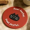 Bulk Custom Personalized Sublimation Cat Pet Silicone Heatproof Coaster B2b Gift