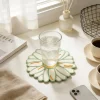 Custom Sublimation Natural Botanical Daisy Silicone Waterproof Coaster B2b Decor Gift