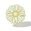 Custom Sublimation Natural Botanical Daisy Silicone Waterproof Coaster B2b Decor Gift