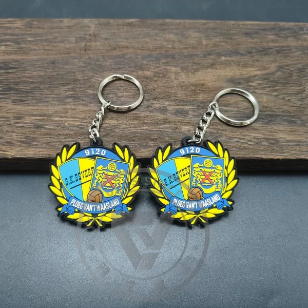 Factory Custom Football Team PVC Keychains OEM ODM Design Bulk Wholesale Supply