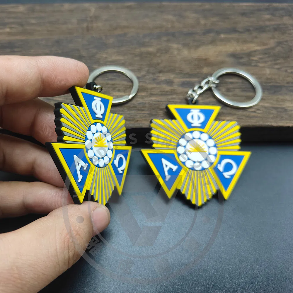 Wholesale Customizable PVC Keyrings with Personalized Logo Printing Service