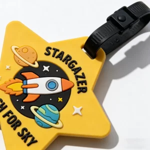 Custom Star-Shaped PVC Luggage Tags Personalized Travel ID Tags for Brand Promotion