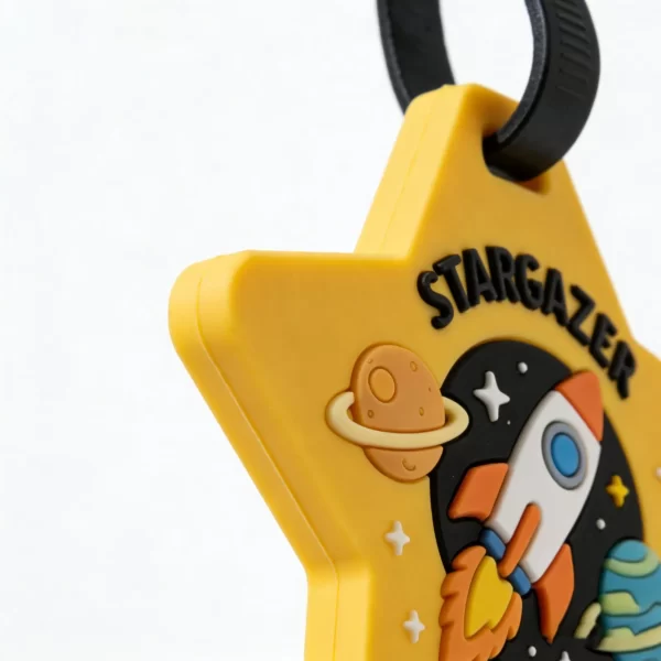 Custom Star-Shaped PVC Luggage Tags Personalized Travel ID Tags for Brand Promotion