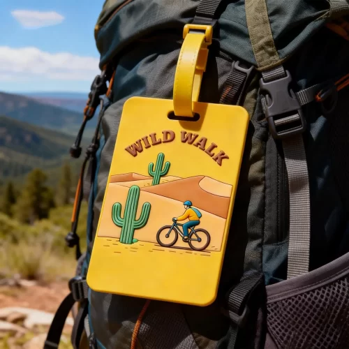 Bulk Custom PVC Luggage Tags Personalized Travel ID Tags for Corporate Gifting