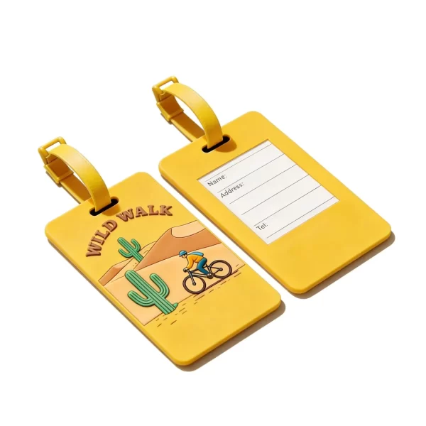 Bulk Custom PVC Luggage Tags Personalized Travel ID Tags for Corporate Gifting