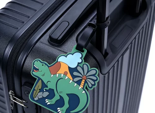 Custom Dinosaur-Themed PVC Luggage Tags Personalized Kids Travel ID Tags for Brand Gifting Custom Dinosaur-Themed PVC Luggage Tags Personalized Kids Travel ID Tags for Brand Gifting
