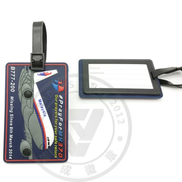 Custom PVC Luggage Tags Factory Direct for Bulk Business Orders