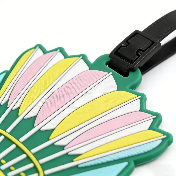 Waterproof PVC Travel Luggage Tags Custom Shape Branded Bulk Supply