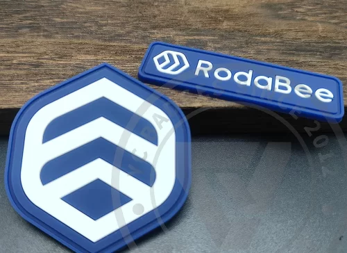 PVC Rubber Logo Brand Label Sticker Customize for Clothes Shoes
