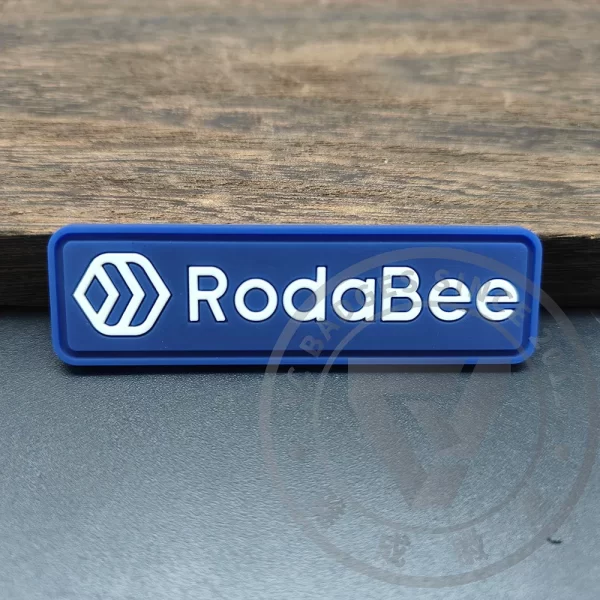 PVC Rubber Logo Brand Label Sticker Customize for Clothes Shoes
