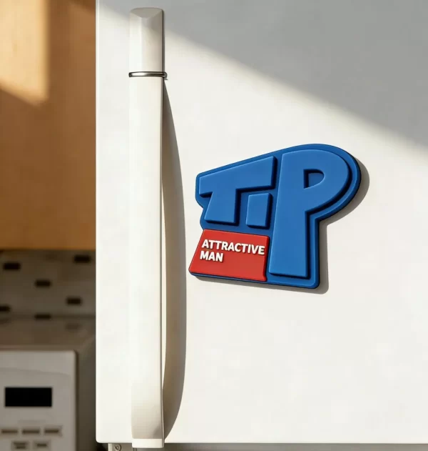 Customizable Minimalist Trendy Bold Letter PVC Fridge Magnet Sublimation Decor Gift