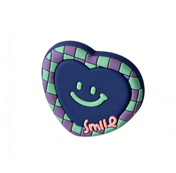 Bulk Custom Stylish Minimalist Heart Smiley Silicone Fridge Magnet Promotional Gift