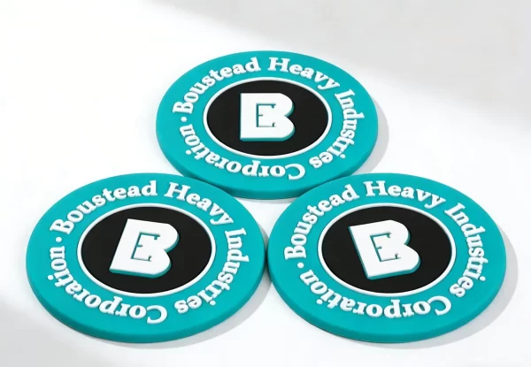 China Manufacturer High-Quality Stylish 3D Silicone Custom Branded Office Coaster