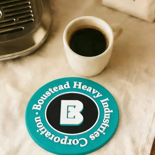 China Manufacturer High-Quality Stylish 3D Silicone Custom Branded Office Coaster China Manufacturer High-Quality Stylish 3D Silicone Custom Branded Office Coaster