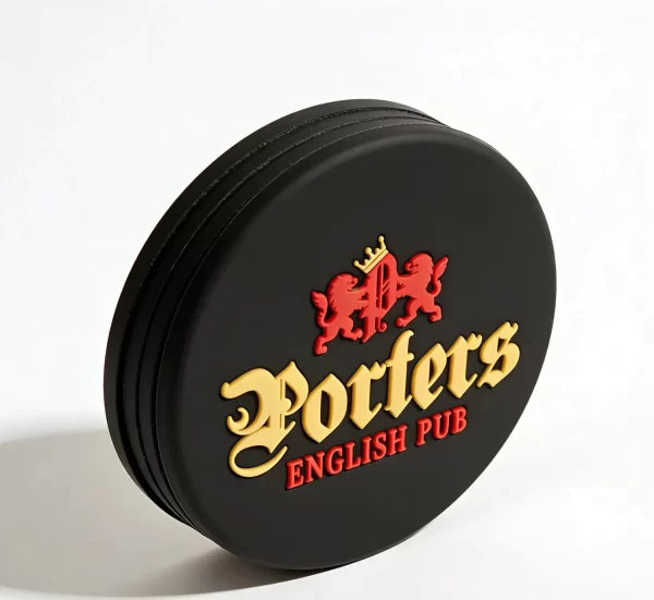 China Manufacturer Bulk Custom Personalized 3D PVC Drink Coaster for Bar