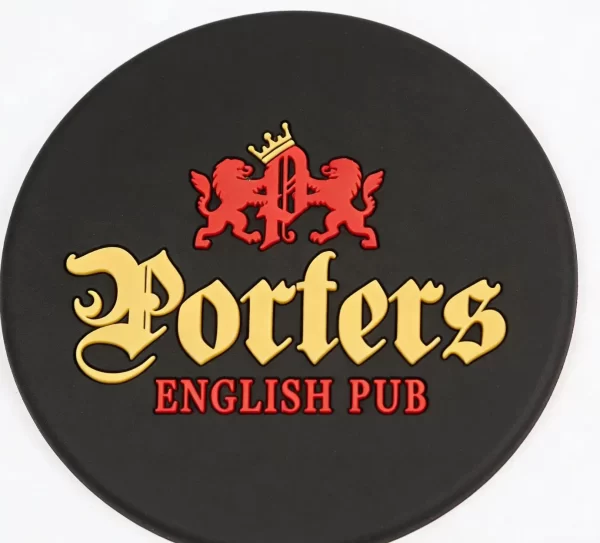 China Manufacturer Bulk Custom Personalized 3D PVC Drink Coaster for Bar