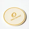 Customizable Factory Quality Silicone Embossed Logo Waterproof Non-Slip Hotel Restaurant Coaster