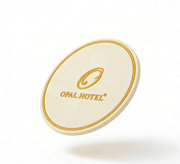 Customizable Factory Quality Silicone Embossed Logo Waterproof Non-Slip Hotel Restaurant Coaster