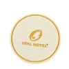 Customizable Factory Quality Silicone Embossed Logo Waterproof Non-Slip Hotel Restaurant Coaster