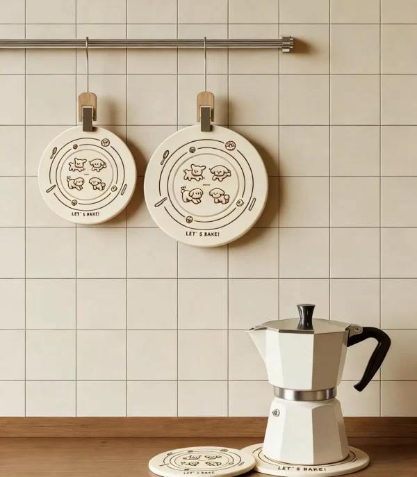 Customizable Factory Direct Soft PVC Silicone Cute Embossed Cartoon Dog Gift Coaster