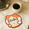 Custom High Quality Cute Soft PVC Silicone Non-Slip Home Decor Souvenir Coaster