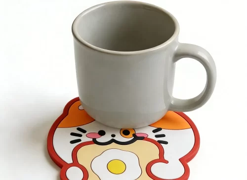 Custom High Quality Cute Soft PVC Silicone Non-Slip Home Decor Souvenir Coaster